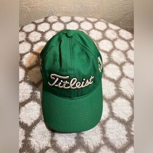 Titleist Green Baseball-Style Golf Hat with White Logo